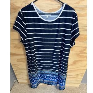 Women's Jaclyn Smith Dress Striped 2x